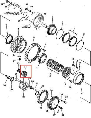 PC300-3 207-27-00040 GEAR PLANETARY 2072700040 PC300-3 Ricambi di sEole